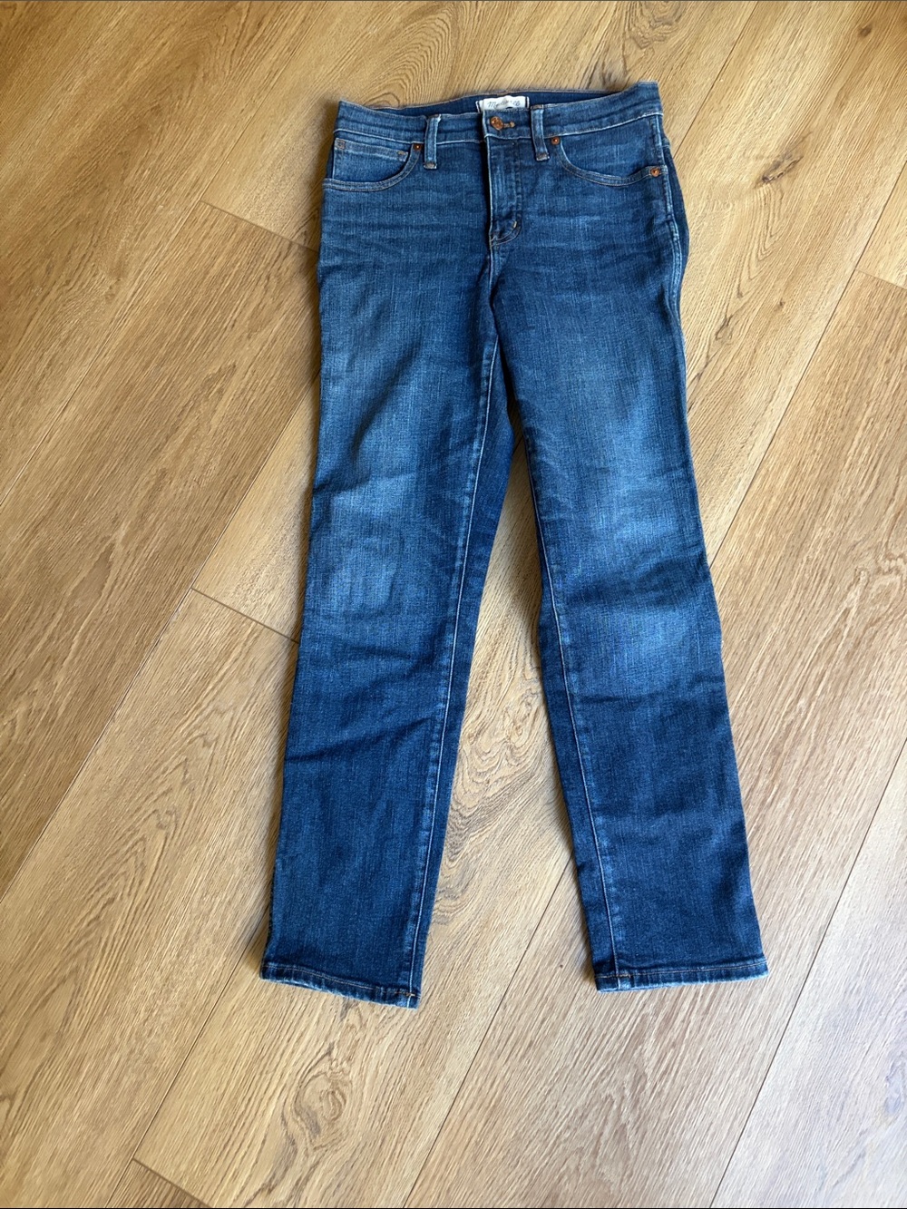 Madewell Classic Indigo ‘Slim Straight’ Leg Jeans 27